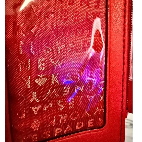 SOLD KATE SPADE Callie Mulberry Street Tri-fold Pebble Leather Wallet Clutch - Picture 5 of 8